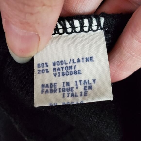 Beau Brummel vintage wool sweater textured knit crew neck - Picture 5 of 9